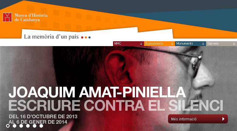 L’exposició “Joaquim Amat-Piniella: escriure contra el silenci” s’inaugura el 15 d’octubre al Museu d’Història de Catalunya